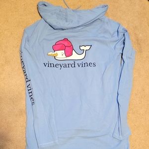 Vineyard Vine Hooded Long Sleeve Shirt